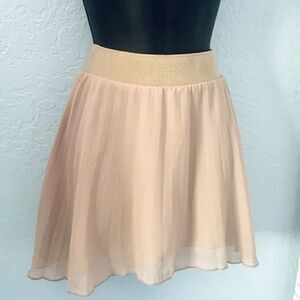 Bebe Pleated Mini Circle Skirt Size Medium